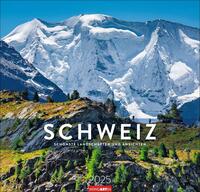 Die Schweiz Kalender - Schönste Landschaften und Ansichten 2025