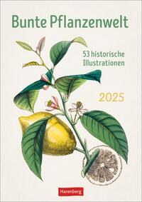 Bunte Pflanzenwelt Wochenplaner 2025 - 53 historische Illustrationen