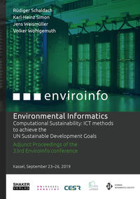 Environmental Informatics: Computational Sustainability: ICT methods to achieve the UN Sustainable Development Goals