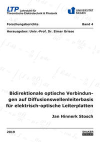 Bidirektionale optische Verbindungen auf Diffusionswellenleiterbasis für elektrisch-optische Leiterplatten