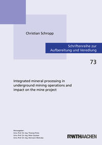 Integrated mineral processing in underground mining operations and impact on the mine project