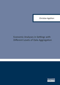 Economic Analyses in Settings with Different Levels of Data Aggregation