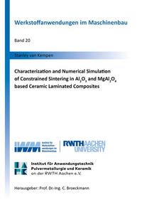 Characterization and Numerical Simulation of Constrained Sintering in Al2O3 and MgAl2O4 based Ceramic Laminated Composites