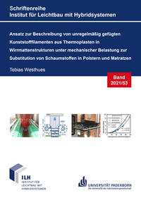 Ansatz zur Beschreibung von unregelmäßig gefügten Kunststofffilamenten aus Thermoplasten in Wirrmattenstrukturen unter mechanischer Belastung zur Substitution von Schaumstoffen in Polstern und Matratzen