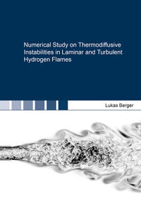 Numerical Study on Thermodiffusive Instabilities in Laminar and Turbulent Hydrogen Flames