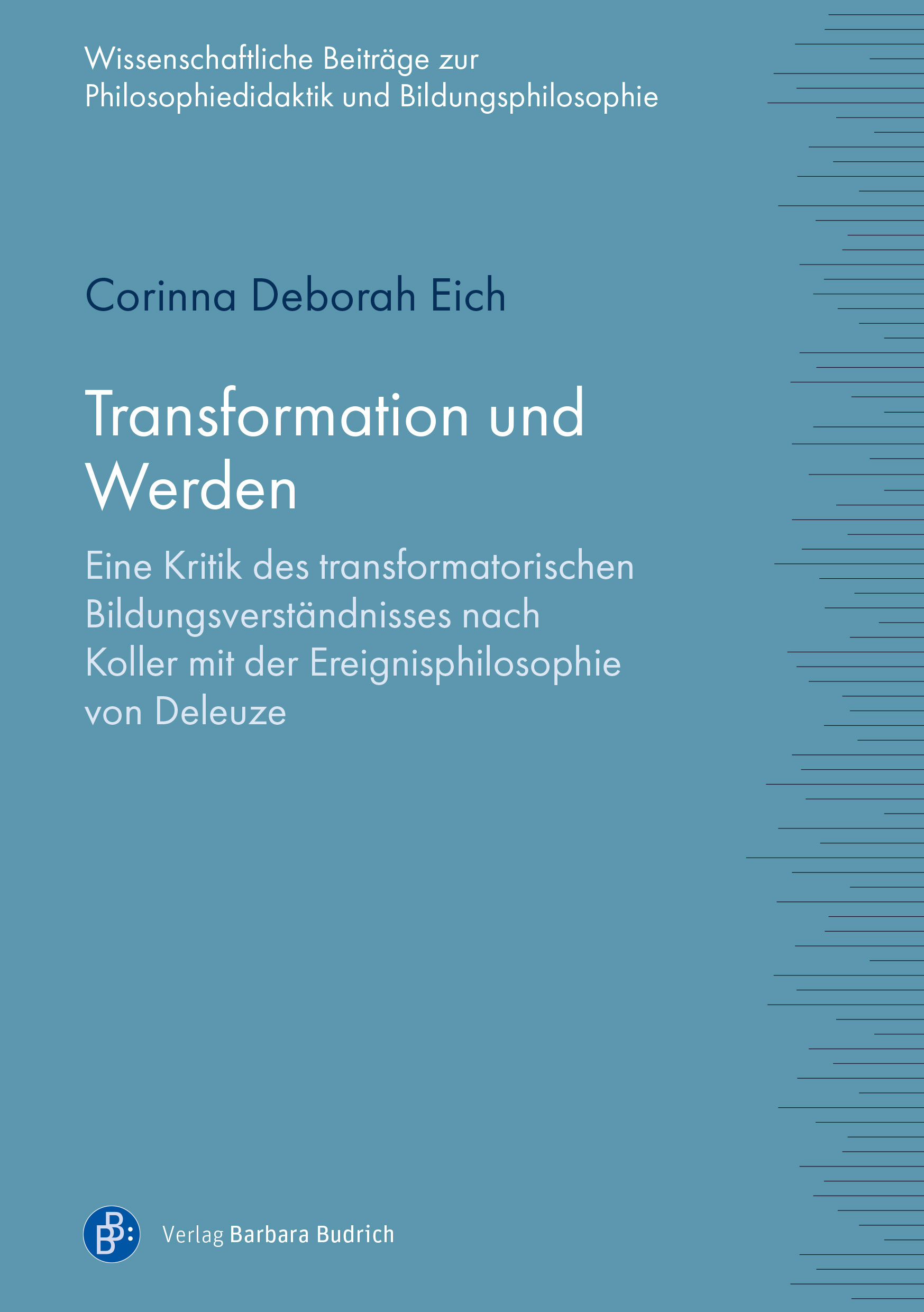 Cover-Abbildung für Transformation und Werden (Softcover/Paperback) (99999---978-3-8474-3067-4)