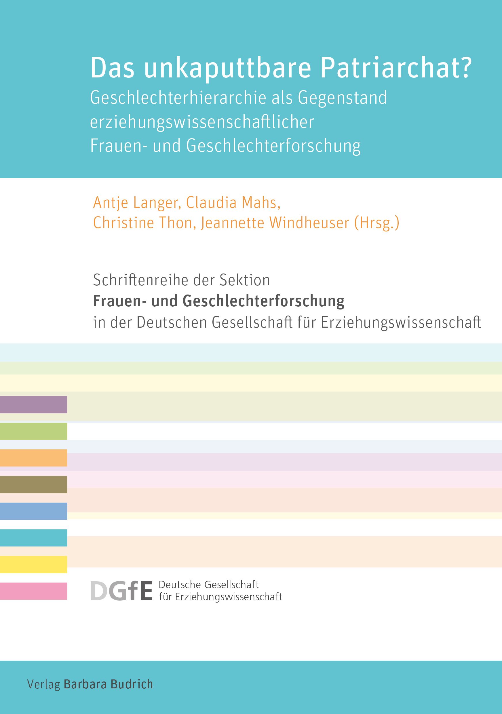 Cover-Abbildung für Das unkaputtbare Patriarchat? (Softcover/Paperback) (99999---978-3-8474-3089-6)