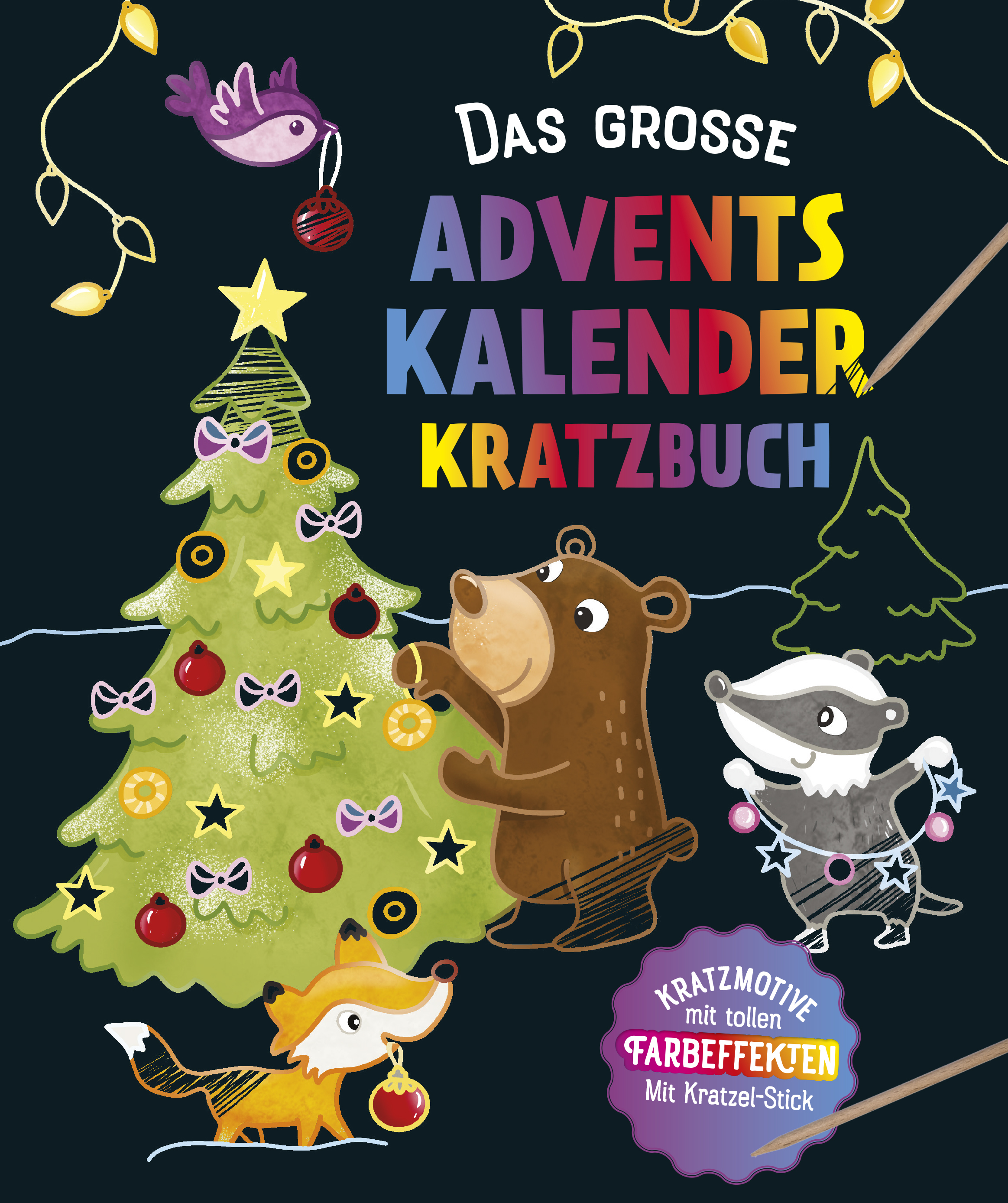 Cover-Abbildung für Das große Adventskalender Kritzel-Kratzel Buch (Softcover/Paperback) (99999---978-3-8499-4403-2)