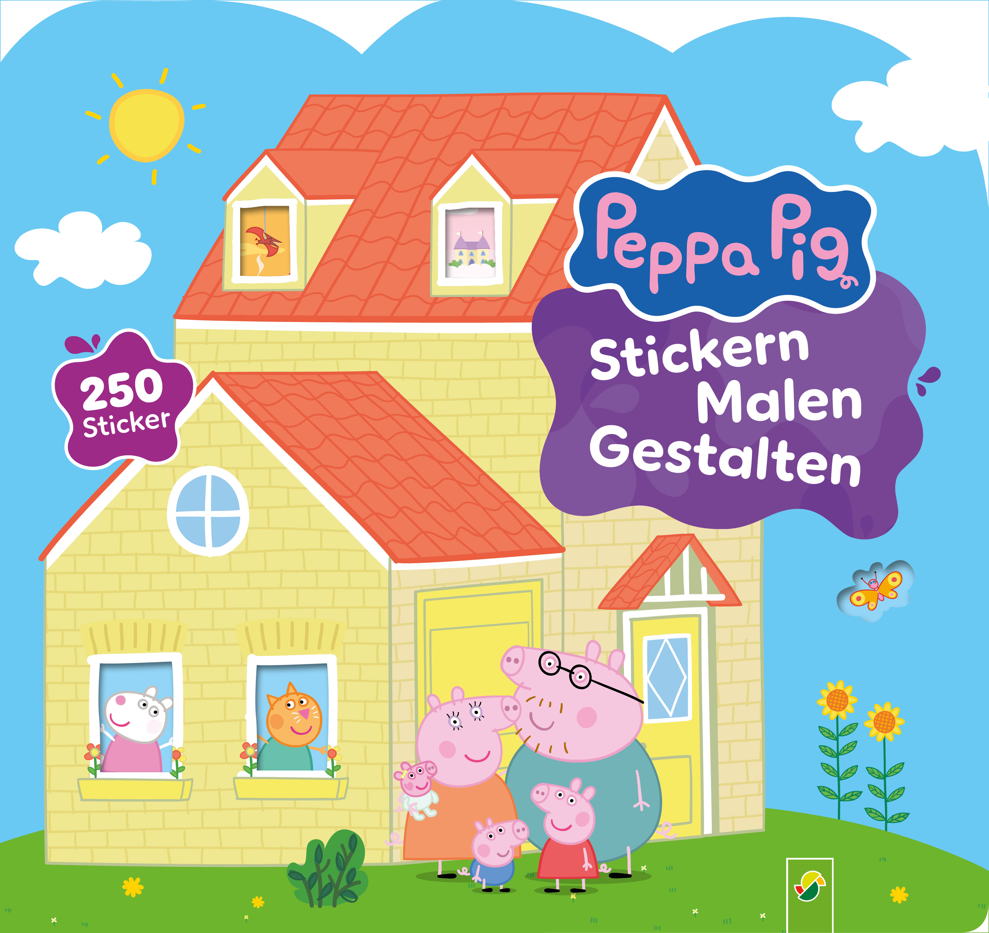 Cover-Abbildung für Peppa Pig Stickern Malen Gestalten (Softcover/Paperback) (99999---978-3-8499-4885-6)