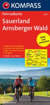 KOMPASS Fahrradkarte 3054 Sauerland - Arnsberger Wald 1:70.000