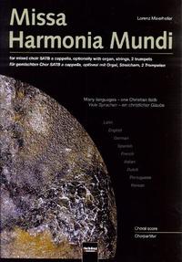 Missa Harmonia Mundi. Chorpartitur mit Orgel