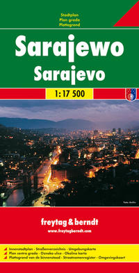 Sarajewo, Stadtplan 1:17.500