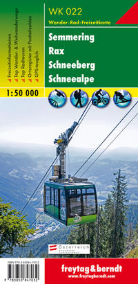 WK 022 Semmering - Rax - Schneeberg - Schneealpe, Wanderkarte 1:50.000