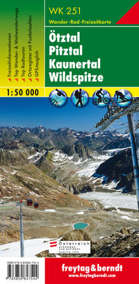 WK 251 Ötztal - Pitztal - Kaunertal - Wildspitze, Wanderkarte 1:50.000