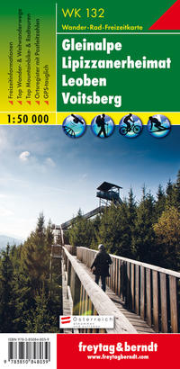 WK 132 Gleinalpe - Lipizzanerheimat - Leoben - Voitsberg, Wanderkarte 1:50.000