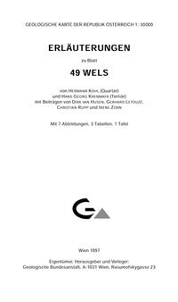 Erläuterungen zu Blatt 49 Wels