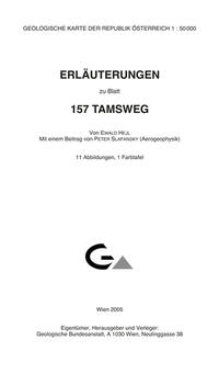 Erläuterungen zu Blatt 157 Tamsweg