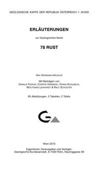 Erläuterungen zu Blatt 78 Rust