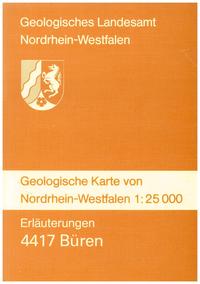 Geologische Karten von Nordrhein-Westfalen 1:25000 / Büren