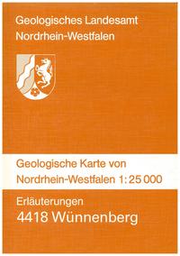 Geologische Karten von Nordrhein-Westfalen 1:25000 / Wünnenberg