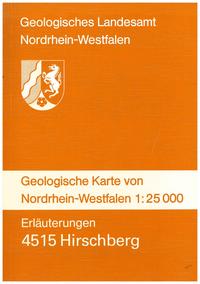 Geologische Karten von Nordrhein-Westfalen 1:25000 / Hirschberg
