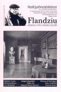 Flandziu. Halbjahresblätter für Literatur der Moderne / Friedrich Schiller