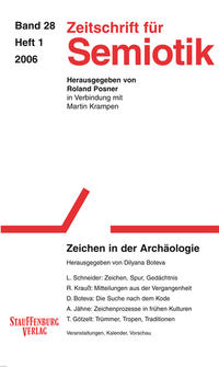 Zeitschrift für Semiotik / Zeichen in der Archäologie