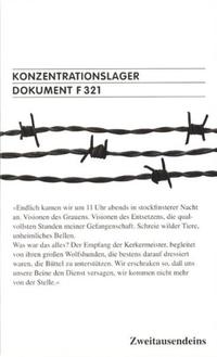 Konzentrationslager Dokument F 321 für den Internationalen Militärgerichtshof Nürnberg