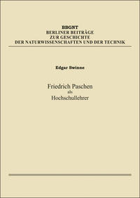 Friedrich Paschen als Hochschullehrer