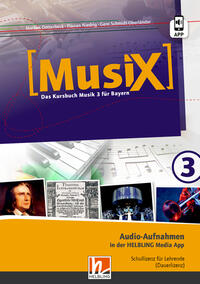 MusiX 3 BY (Ausgabe ab 2017) Audio-Aufnahmen Schullizenz