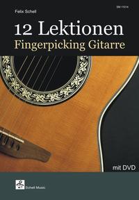 12 Lektionen Fingerpicking-Gitarre