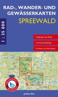 Rad-, Wander- und Gewässerkarten-Set: Spreewald