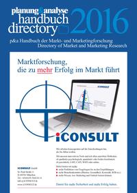 p&a Handbuch der Markt- und Marketingforschung 2016/p&a Directory of Market and Marketing Resarch 2016