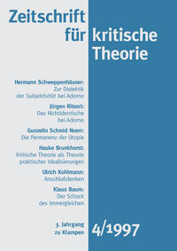 Zeitschrift für kritische Theorie / Zeitschrift für kritische Theorie, Heft 4