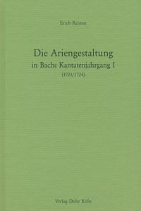 Die Ariengestaltung in Bachs Kantatenjahrgang I (1723/1724)