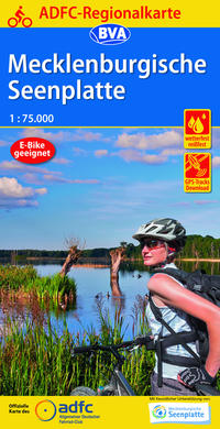 ADFC-Regionalkarte Mecklenburgische Seenplatte 1:75.000, reiß- und wetterfest, GPS-Tracks Download