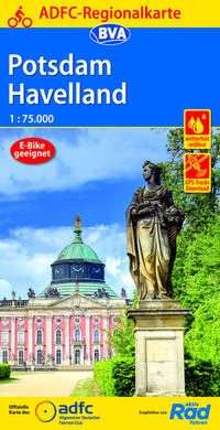 ADFC-Regionalkarte Potsdam Havelland, 1:75.000, reiß- und wetterfest, GPS-Tracks Download