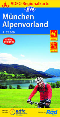 ADFC-Regionalkarte München Alpenvorland mit Tagestouren-Vorschlägen, 1:75.000, reiß- und wetterfest, GPS-Tracks Download