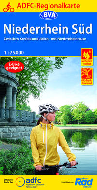 ADFC-Regionalkarte Niederrhein Süd 1:75.000, reiß- und wetterfest, GPS-Tracks Download