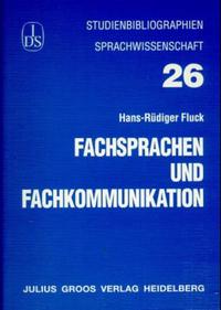 Fachsprachen und Fachkommunikation