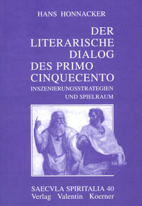 Der literarische Dialog des primo Cinquecento
