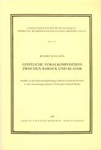 Geistliche Vokalkomposition zwischen Barock und Klassik
