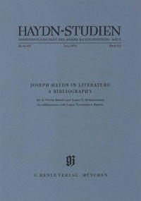 Haydn-Studien. Veröffentlichungen des Joseph Haydn-Instituts, Köln / , Band III, Heft 3/4, Juli 1974