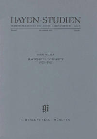 Haydn-Studien. Veröffentlichungen des Joseph Haydn-Instituts Köln, Band V, Heft 4, Dezember 1985