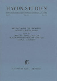 Haydn-Studien. Veröffentlichungen des Joseph Haydn-Instituts Köln. Band X Heft 3-4, Juli 2013