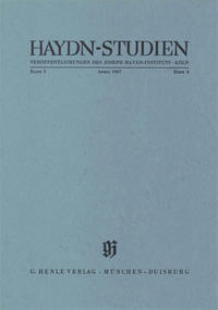 Haydn Studien. Veröffentlichungen des Joseph Haydn-Instituts Köln. Band I, Heft 4, April 1967