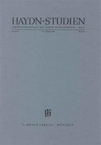 Haydn-Studien. Veröffentlichungen des Joseph Haydn-Instituts Köln. Band V, Heft 1, Mai 1980