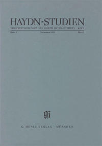 Haydn-Studien. Veröffentlichungen des Joseph Haydn-Instituts Köln. Band V, Heft 2, März 1982