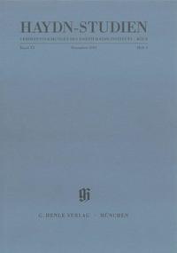 Haydn-Studien. Veröffentlichungen des Joseph Haydn-Instituts Köln. Band XXI Heft 1, Dezember 2014.