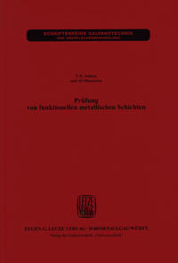 Prüfung von funktionellen metallischen Schichten